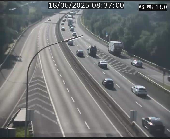 Traffic live webcam Luxembourg Mamer - A6 - BK 13 - direction Luxembourg/France/Allemagne