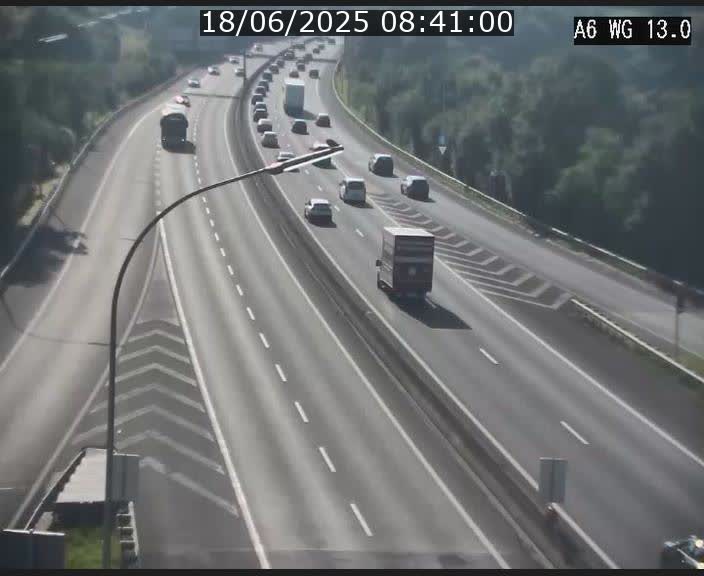 Traffic live webcam Luxembourg Mamer - A6 - BK 13 - direction Luxembourg/France/Allemagne