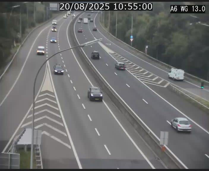 <h2>Traffic live webcam Luxembourg Mamer - A6 - BK 13 - direction Luxembourg/France/Allemagne</h2>