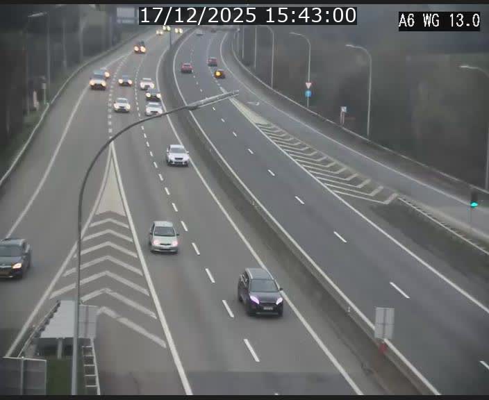 <h2>Traffic live webcam Luxembourg Mamer - A6 - BK 13 - direction Luxembourg/France/Allemagne</h2>