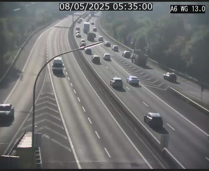 Traffic live webcam Luxembourg Mamer - A6 - BK 13 - direction Luxembourg/France/Allemagne