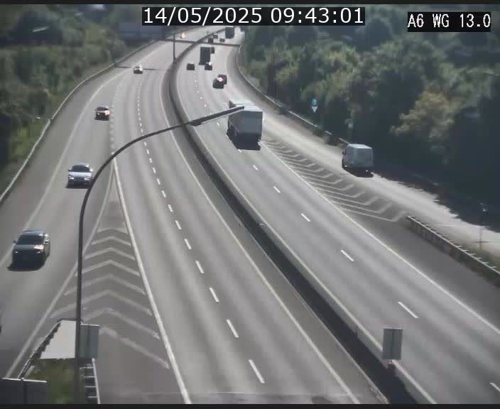 Traffic live webcam Luxembourg Mamer - A6 - BK 13 - direction Luxembourg/France/Allemagne