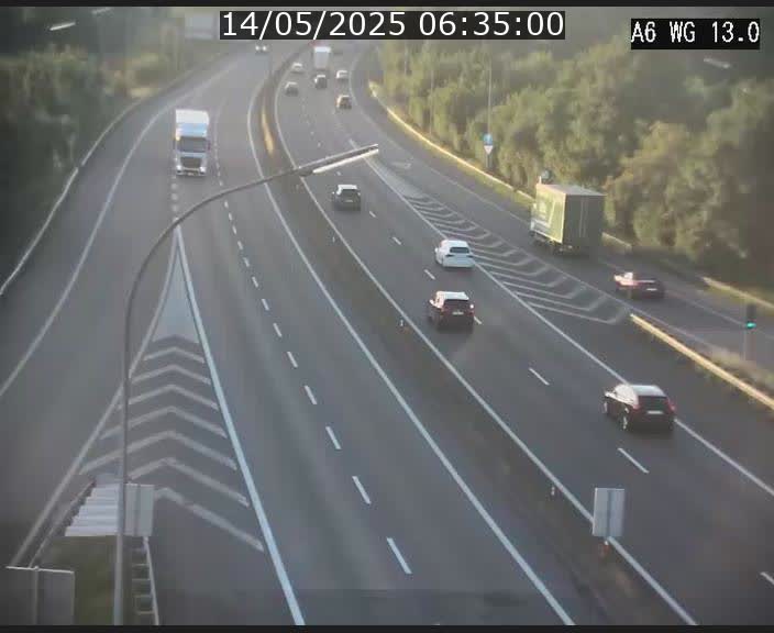 Traffic live webcam Luxembourg Mamer - A6 - BK 13 - direction Luxembourg/France/Allemagne