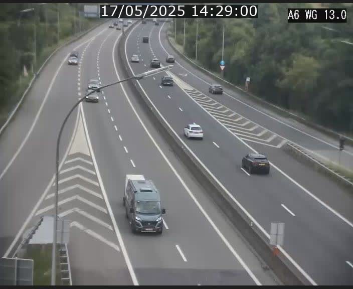 Traffic live webcam Luxembourg Mamer - A6 - BK 13 - direction Luxembourg/France/Allemagne