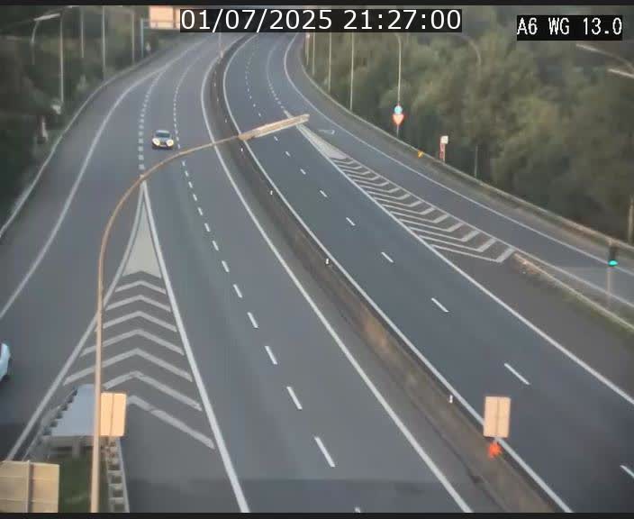 Traffic live webcam Luxembourg Mamer - A6 - BK 13 - direction Luxembourg/France/Allemagne