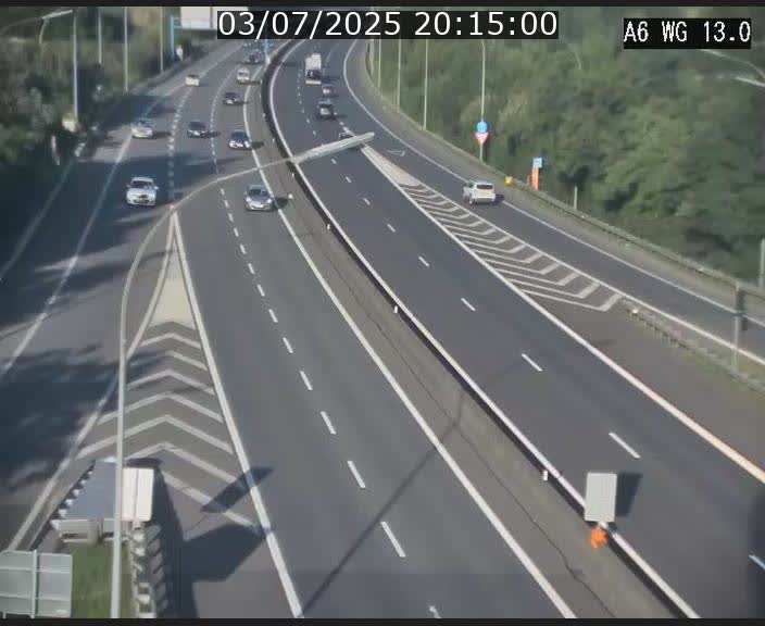Traffic live webcam Luxembourg Mamer - A6 - BK 13 - direction Luxembourg/France/Allemagne