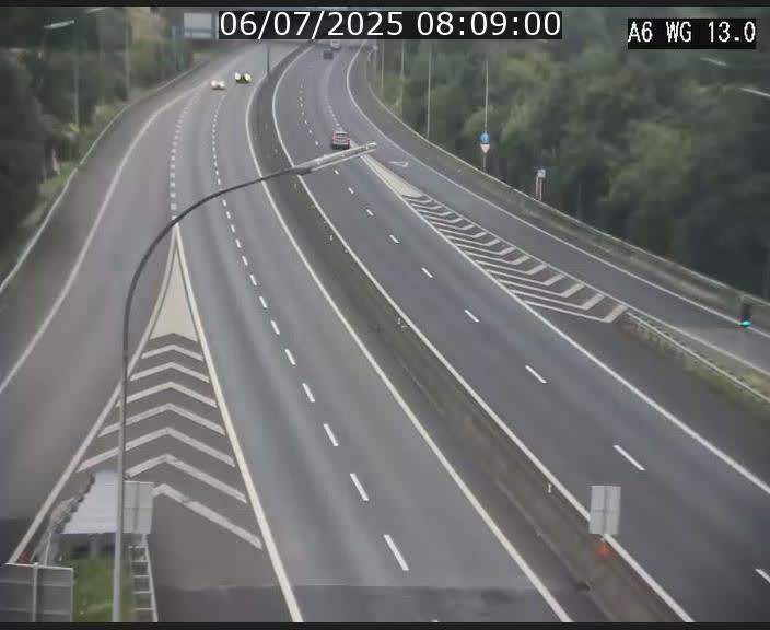 Traffic live webcam Luxembourg Mamer - A6 - BK 13 - direction Luxembourg/France/Allemagne