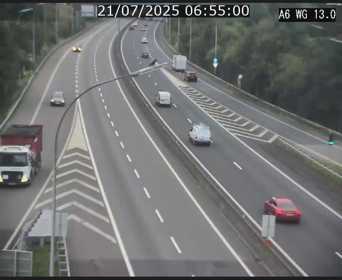 Traffic live webcam Luxembourg Mamer - A6 - BK 13 - direction Luxembourg/France/Allemagne
