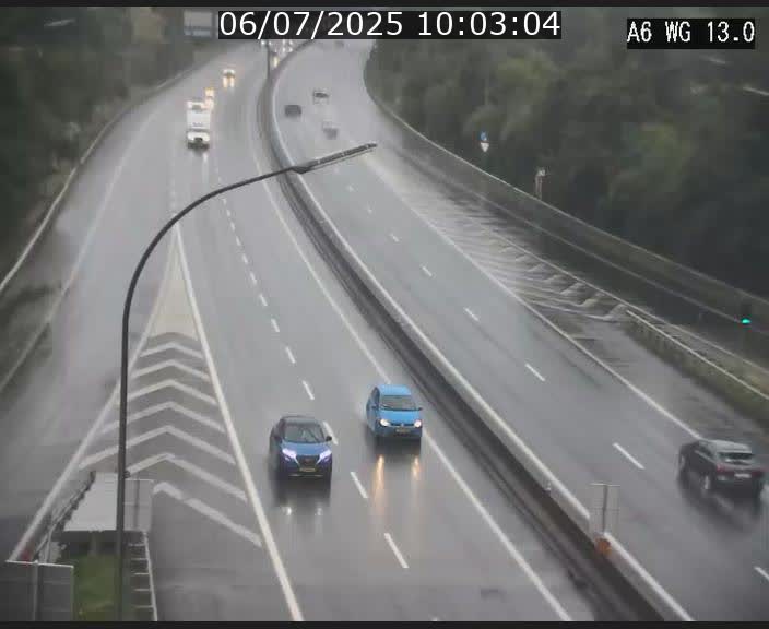 Traffic live webcam Luxembourg Mamer - A6 - BK 13 - direction Luxembourg/France/Allemagne