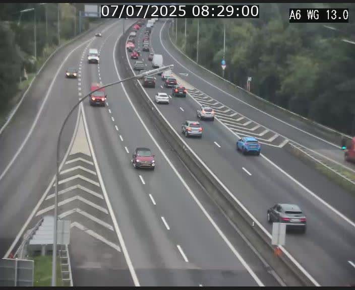 Traffic live webcam Luxembourg Mamer - A6 - BK 13 - direction Luxembourg/France/Allemagne