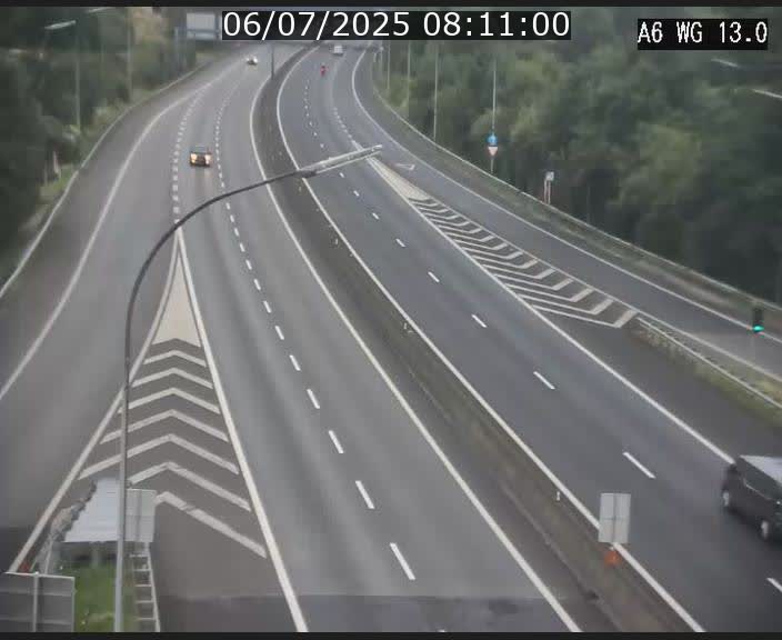 Traffic live webcam Luxembourg Mamer - A6 - BK 13 - direction Luxembourg/France/Allemagne