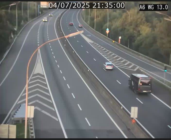 Traffic live webcam Luxembourg Mamer - A6 - BK 13 - direction Luxembourg/France/Allemagne
