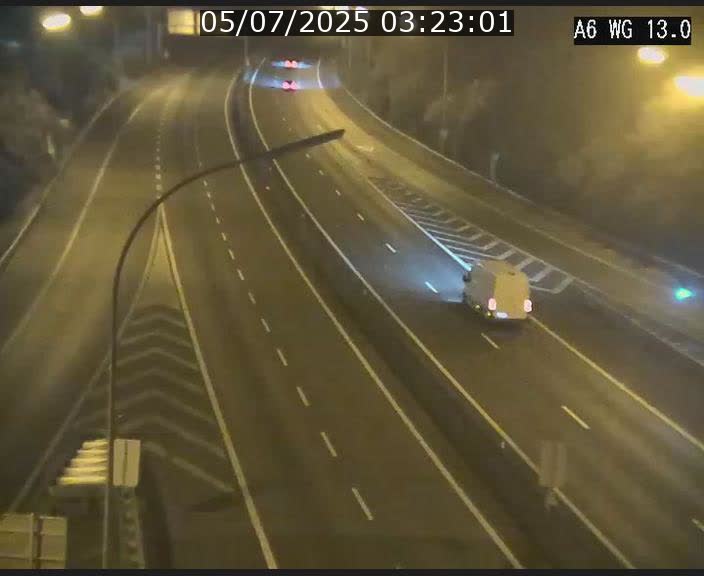 Traffic live webcam Luxembourg Mamer - A6 - BK 13 - direction Luxembourg/France/Allemagne