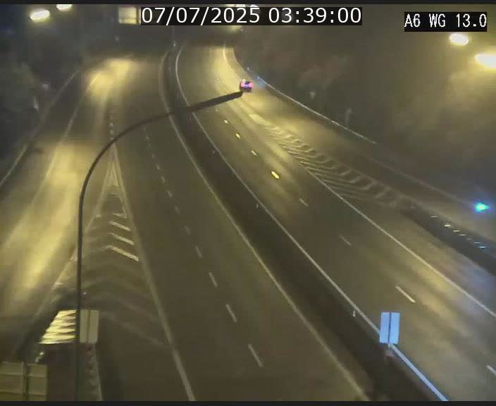 Traffic live webcam Luxembourg Mamer - A6 - BK 13 - direction Luxembourg/France/Allemagne