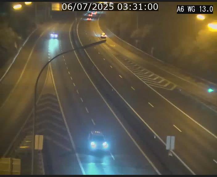 Traffic live webcam Luxembourg Mamer - A6 - BK 13 - direction Luxembourg/France/Allemagne
