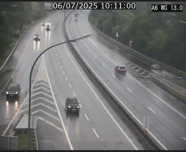 Traffic live webcam Luxembourg Mamer - A6 - BK 13 - direction Luxembourg/France/Allemagne
