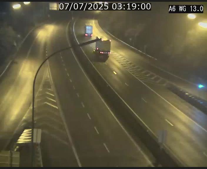Traffic live webcam Luxembourg Mamer - A6 - BK 13 - direction Luxembourg/France/Allemagne