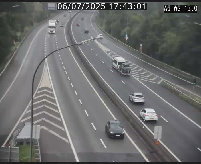 Traffic live webcam Luxembourg Mamer - A6 - BK 13 - direction Luxembourg/France/Allemagne