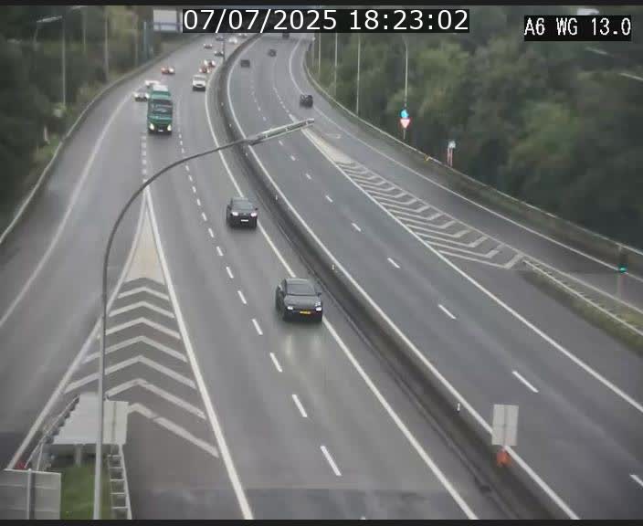 Traffic live webcam Luxembourg Mamer - A6 - BK 13 - direction Luxembourg/France/Allemagne