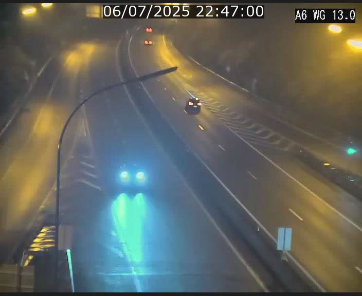 Traffic live webcam Luxembourg Mamer - A6 - BK 13 - direction Luxembourg/France/Allemagne