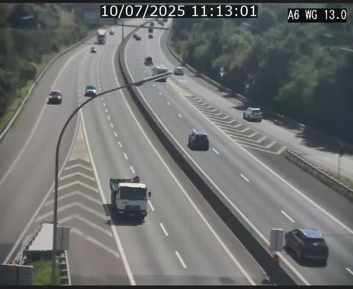 Traffic live webcam Luxembourg Mamer - A6 - BK 13 - direction Luxembourg/France/Allemagne