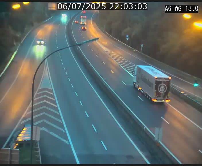 Traffic live webcam Luxembourg Mamer - A6 - BK 13 - direction Luxembourg/France/Allemagne