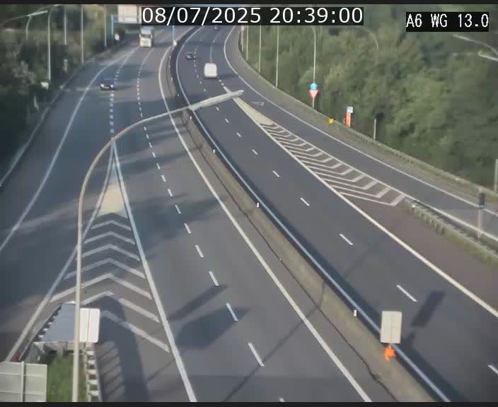 Traffic live webcam Luxembourg Mamer - A6 - BK 13 - direction Luxembourg/France/Allemagne