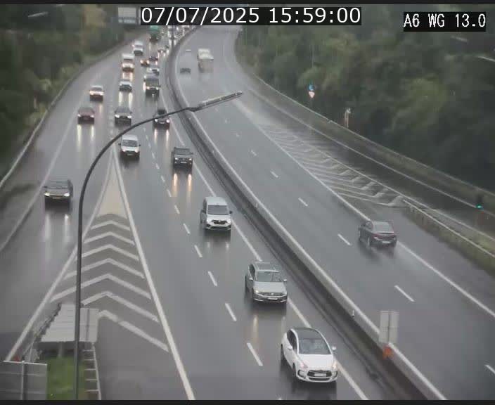 Traffic live webcam Luxembourg Mamer - A6 - BK 13 - direction Luxembourg/France/Allemagne