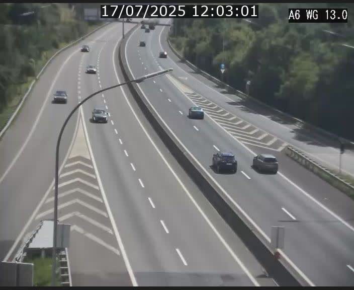 Traffic live webcam Luxembourg Mamer - A6 - BK 13 - direction Luxembourg/France/Allemagne