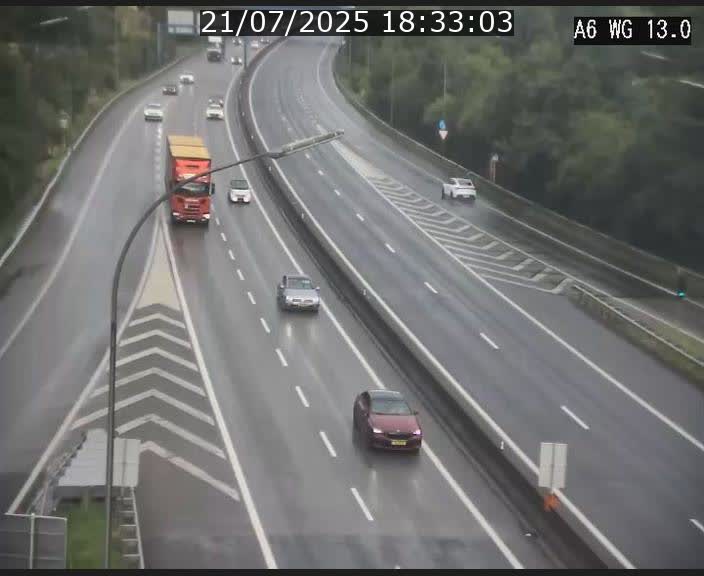 Traffic live webcam Luxembourg Mamer - A6 - BK 13 - direction Luxembourg/France/Allemagne