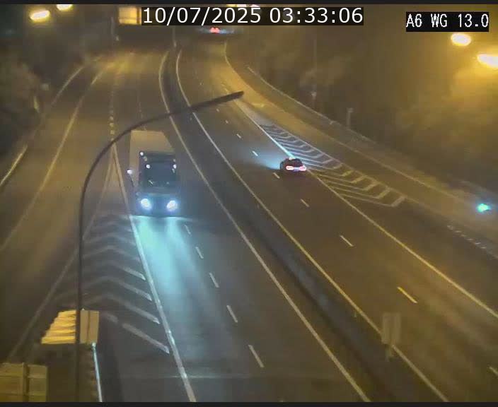 Traffic live webcam Luxembourg Mamer - A6 - BK 13 - direction Luxembourg/France/Allemagne