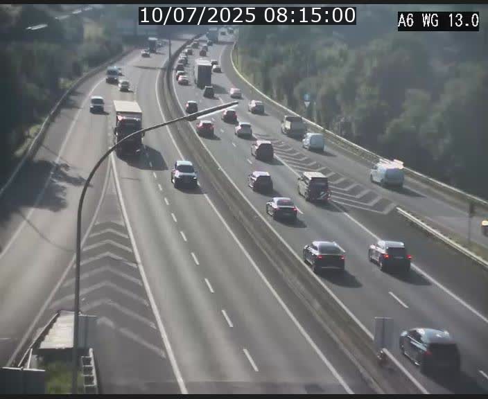 Traffic live webcam Luxembourg Mamer - A6 - BK 13 - direction Luxembourg/France/Allemagne