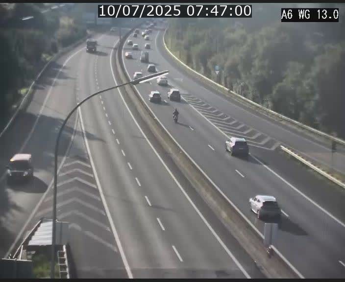 Traffic live webcam Luxembourg Mamer - A6 - BK 13 - direction Luxembourg/France/Allemagne