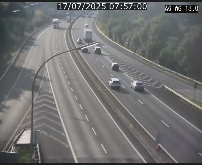 Traffic live webcam Luxembourg Mamer - A6 - BK 13 - direction Luxembourg/France/Allemagne