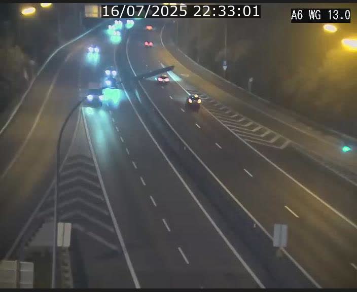 Traffic live webcam Luxembourg Mamer - A6 - BK 13 - direction Luxembourg/France/Allemagne