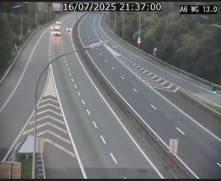 Traffic live webcam Luxembourg Mamer - A6 - BK 13 - direction Luxembourg/France/Allemagne