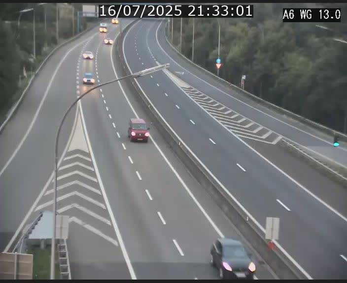 Traffic live webcam Luxembourg Mamer - A6 - BK 13 - direction Luxembourg/France/Allemagne