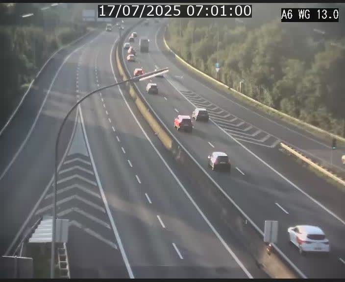 Traffic live webcam Luxembourg Mamer - A6 - BK 13 - direction Luxembourg/France/Allemagne