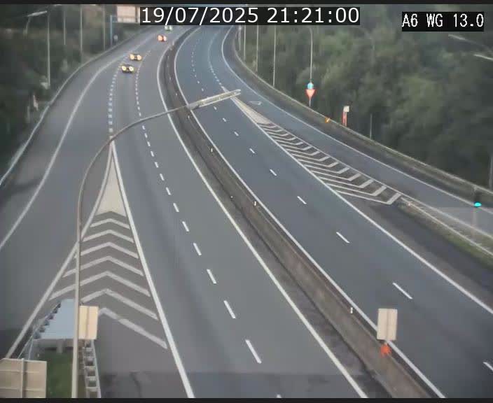 Traffic live webcam Luxembourg Mamer - A6 - BK 13 - direction Luxembourg/France/Allemagne