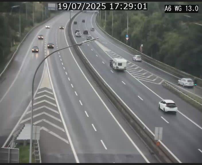 Traffic live webcam Luxembourg Mamer - A6 - BK 13 - direction Luxembourg/France/Allemagne