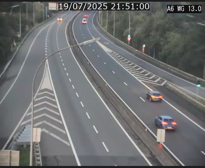 Traffic live webcam Luxembourg Mamer - A6 - BK 13 - direction Luxembourg/France/Allemagne