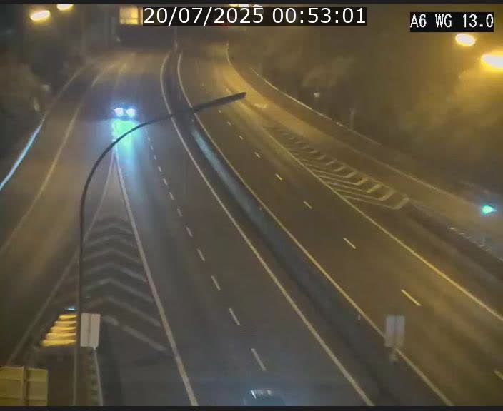 Traffic live webcam Luxembourg Mamer - A6 - BK 13 - direction Luxembourg/France/Allemagne