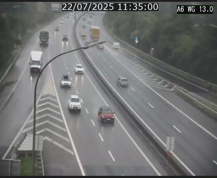 Traffic live webcam Luxembourg Mamer - A6 - BK 13 - direction Luxembourg/France/Allemagne