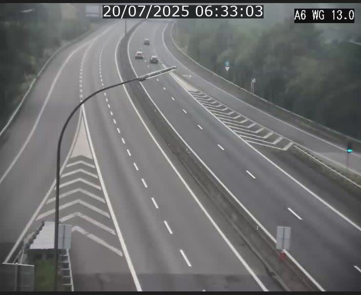 Traffic live webcam Luxembourg Mamer - A6 - BK 13 - direction Luxembourg/France/Allemagne