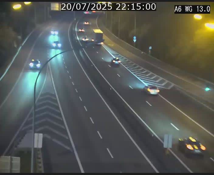 Traffic live webcam Luxembourg Mamer - A6 - BK 13 - direction Luxembourg/France/Allemagne