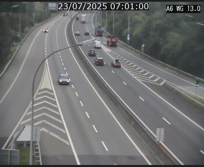 Traffic live webcam Luxembourg Mamer - A6 - BK 13 - direction Luxembourg/France/Allemagne