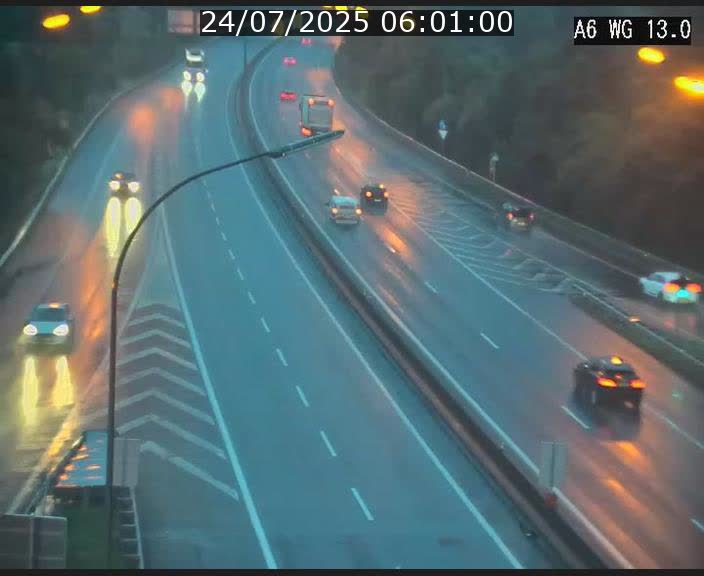 Traffic live webcam Luxembourg Mamer - A6 - BK 13 - direction Luxembourg/France/Allemagne