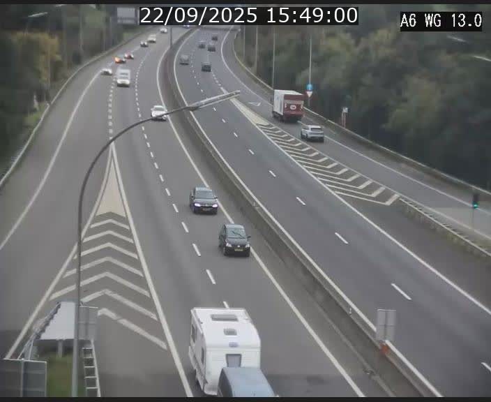 Traffic live webcam Luxembourg Mamer - A6 - BK 13 - direction Luxembourg/France/Allemagne