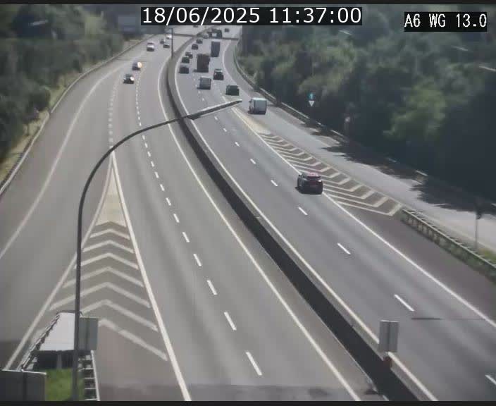 <h2>Traffic live webcam Luxembourg Mamer - A6 - BK 13 - direction Luxembourg/France/Allemagne</h2>