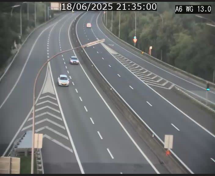 Traffic live webcam Luxembourg Mamer - A6 - BK 13 - direction Luxembourg/France/Allemagne